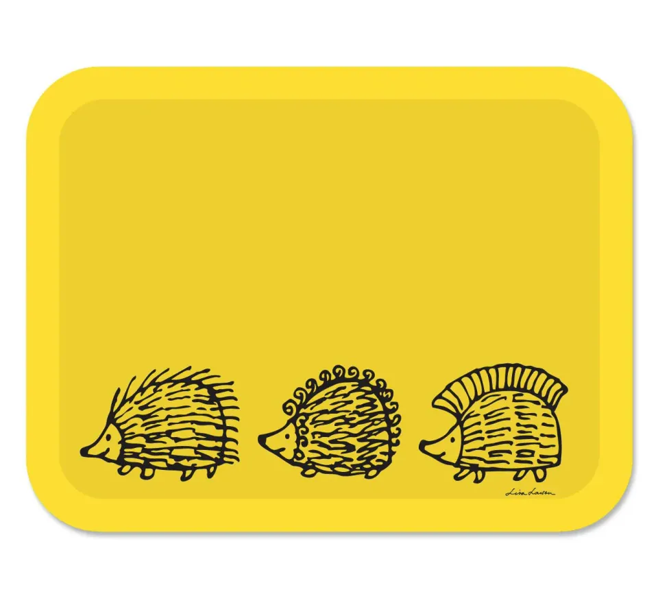 Lisa Larson Iggy Piggy Punky Yellow bakke 43x33 cm birk