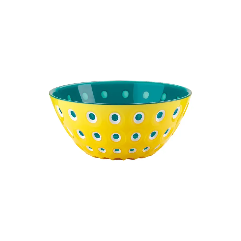 Guzzini Le Murrine skål Ø25 cm gul hvid akvamarin