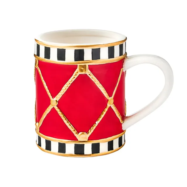 Godinger Christmas Checkered Drum krus ternet 16oz