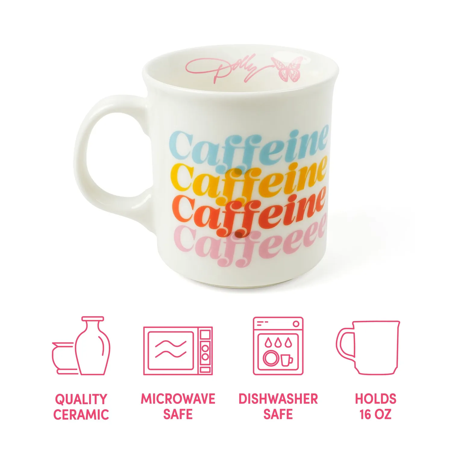 Fred Dolly Mug Caffeine krus 473 ml keramik