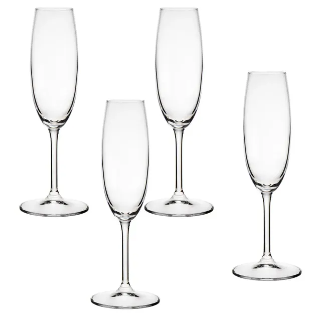 Godinger Meridian champagneglas sæt 4 stk klar krystal