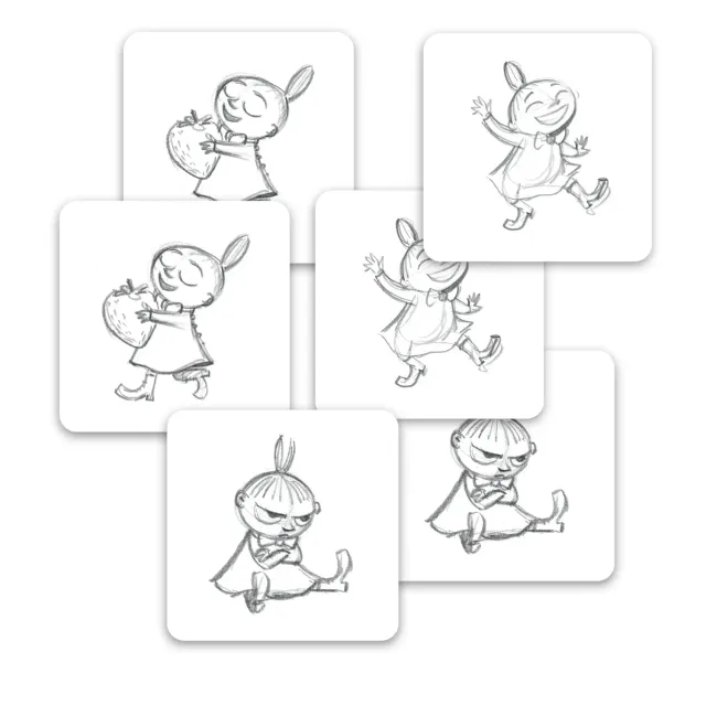 Opto Design Moomin Lille My bordskånere 6 stk 9 cm