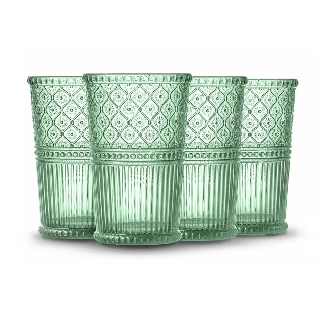 Godinger Claro drikkeglas 4 stk grøn 12 oz