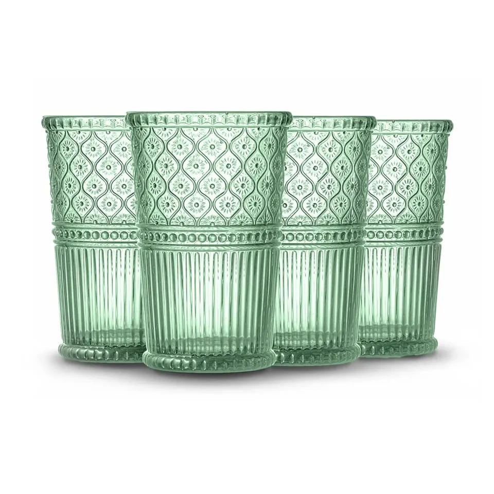 Godinger Claro drikkeglas 4 stk grøn 12 oz