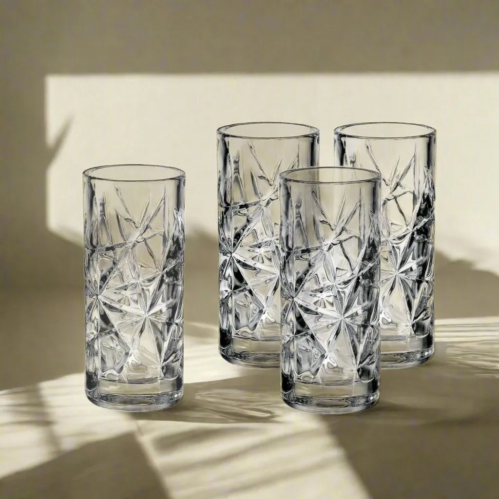 Godinger Graffiti shotglas 6 stk klart slebet krystal