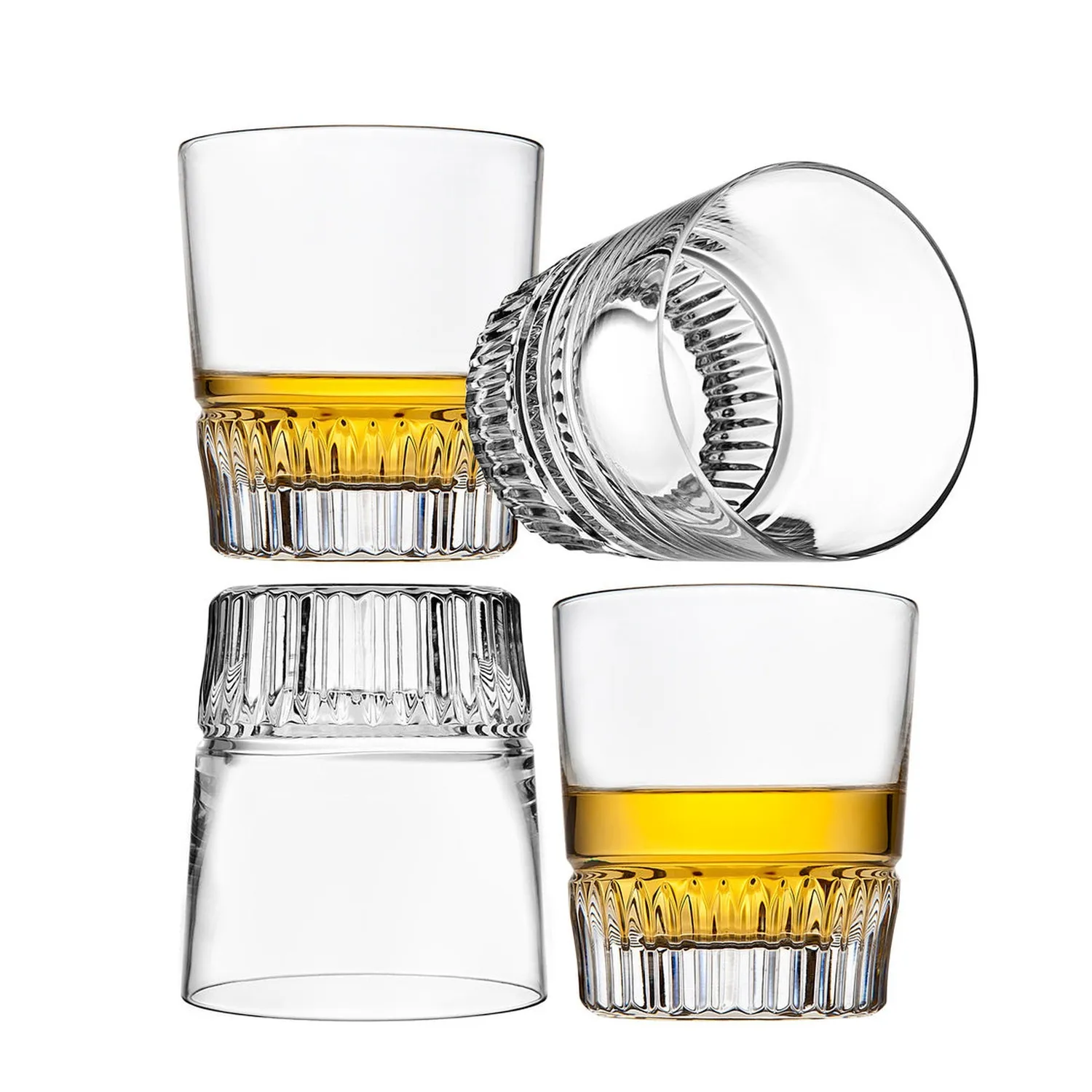 Godinger Latitude whiskyglas 4 stk 3 dl krystal