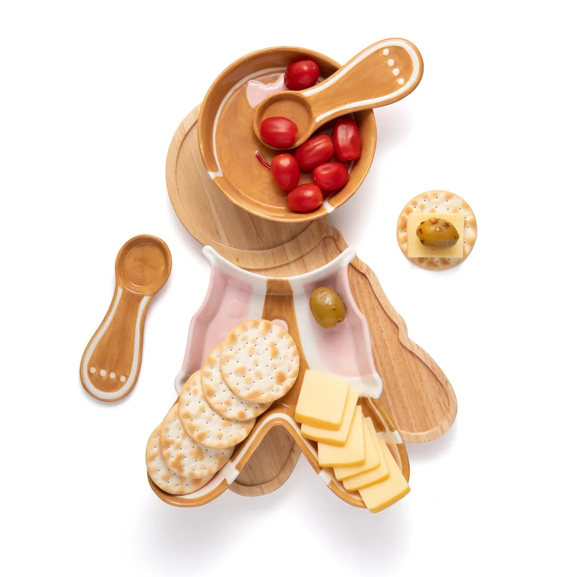 Godinger Mrs Gingerbread serveringsfad med ske