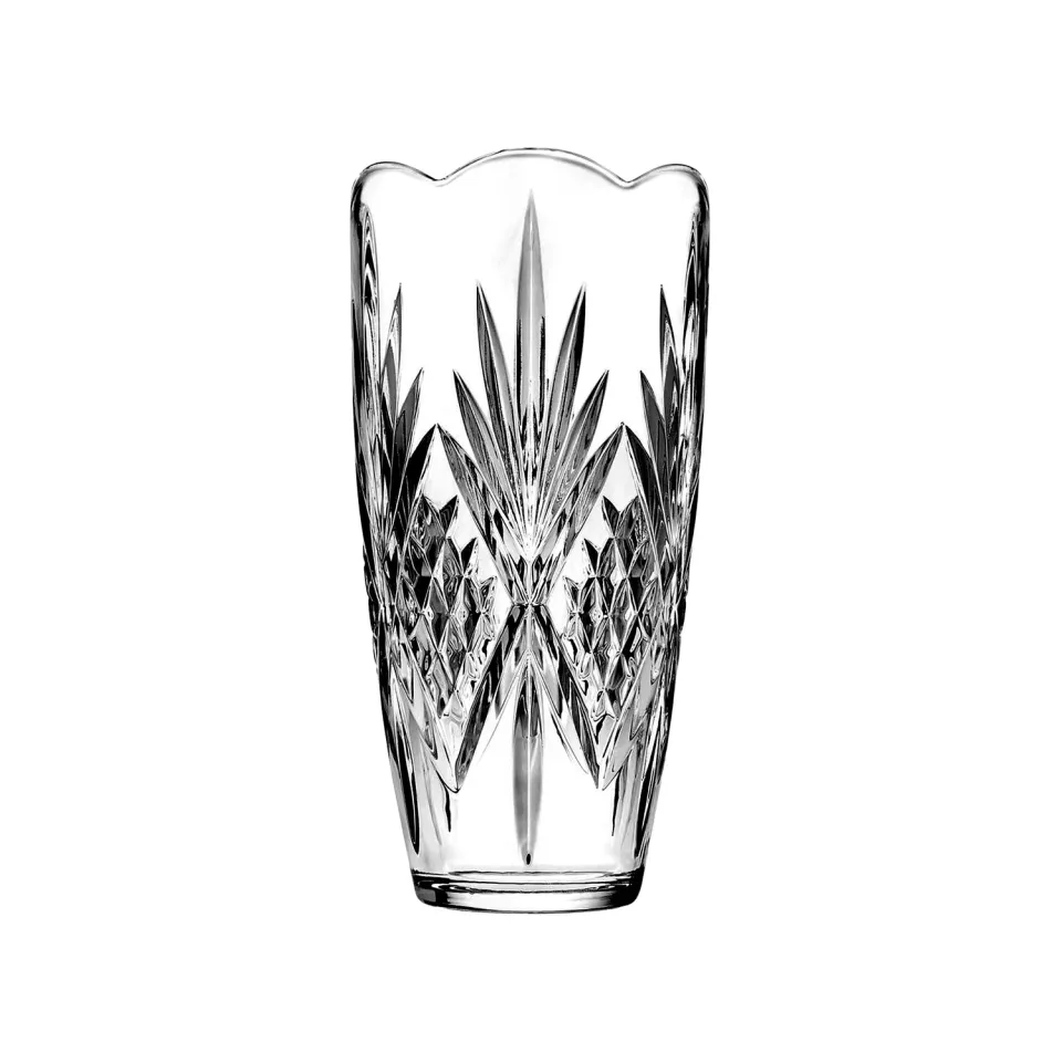 Godinger Dublin Large Scalloped vase krystal klar