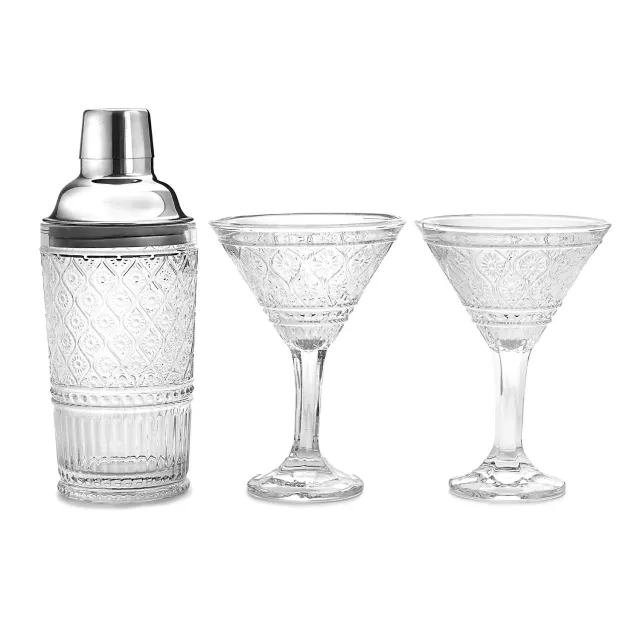Godinger Claro cocktailshaker sæt klart blyfri krystal