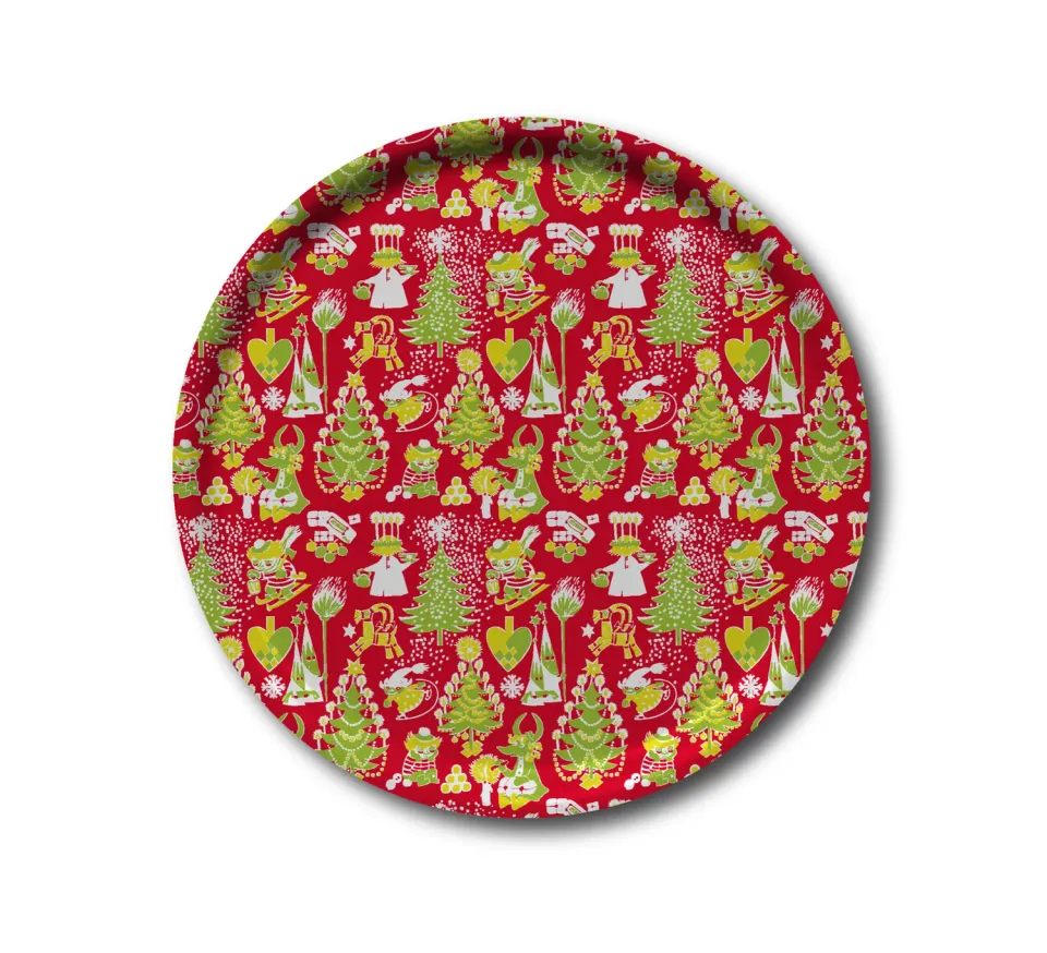 Opto Design Moomin Christmas rund bakke Ø31 cm birk
