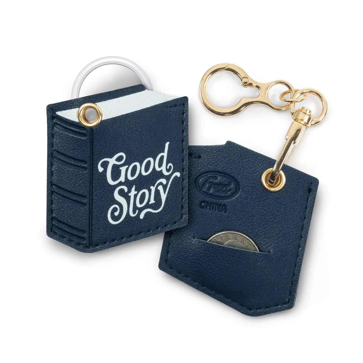 Fred Little Charmer Book charm bog AirTag-lomme