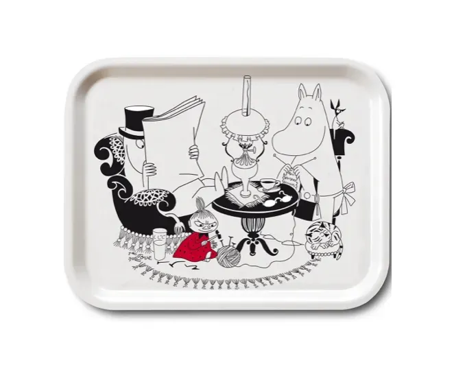 Opto Design Moomin Papa Reading bakke 27x20 cm birk