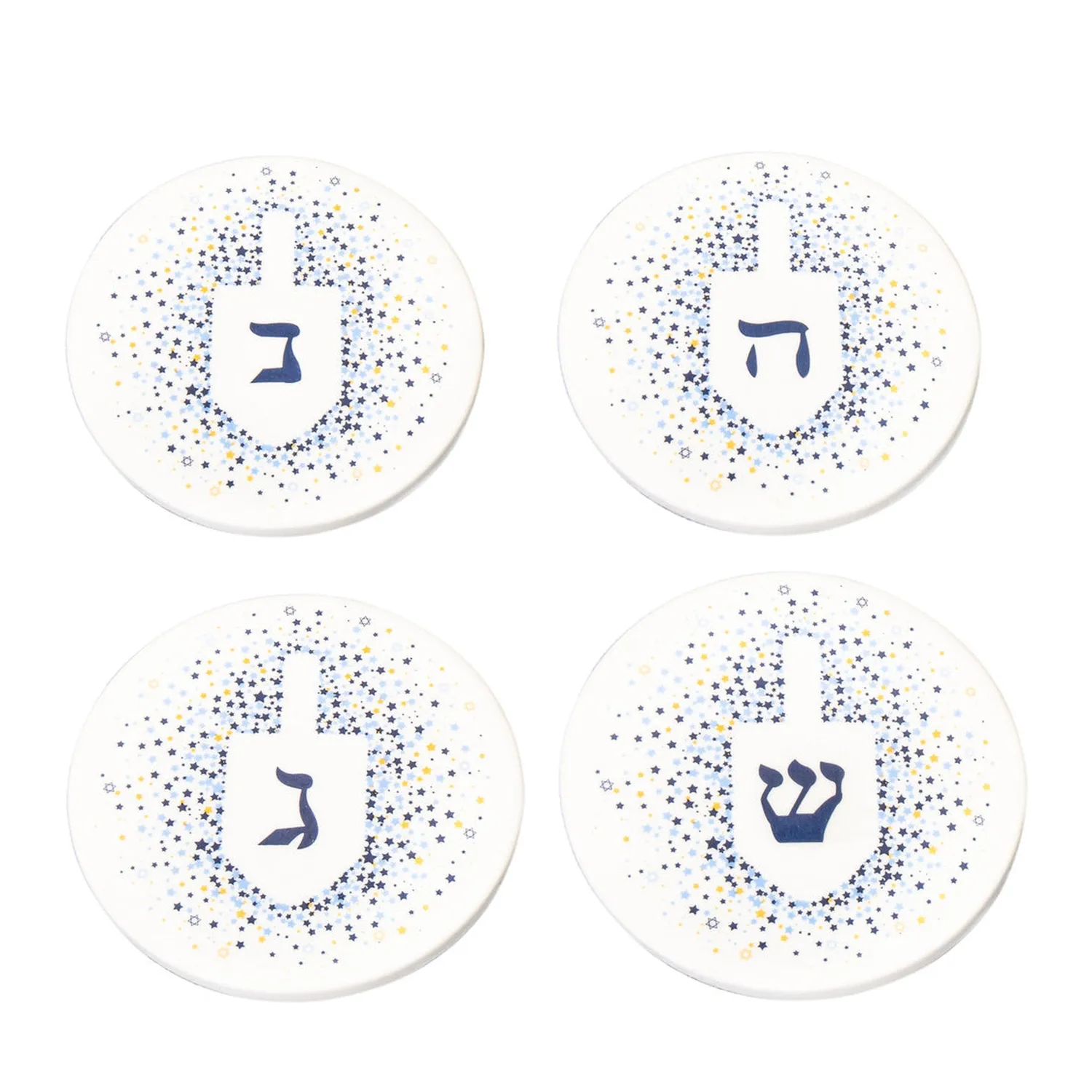 Godinger Dreidel bordskåner porcelæn blå 10 cm