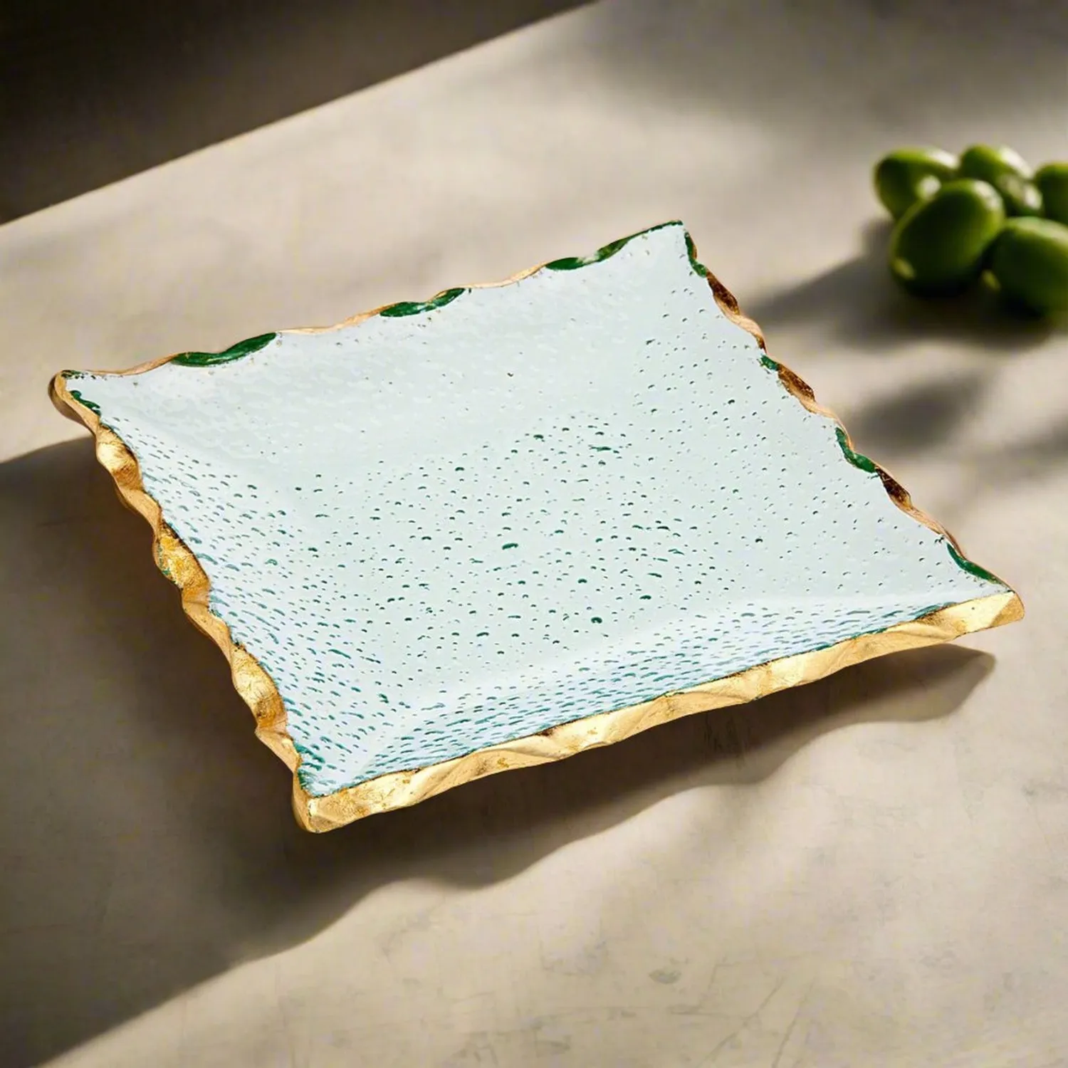 Godinger Harper Gold Edge desserttallerken 4 stk