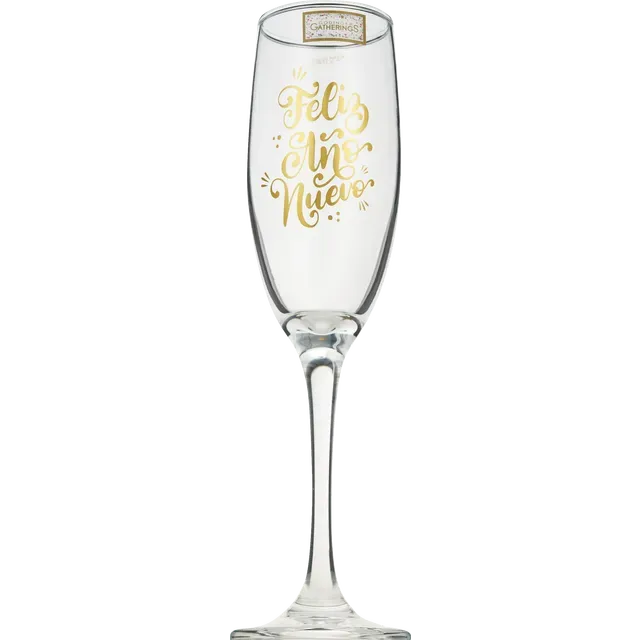 Godinger Feliz Avo Nuevo Flute champagneglas guldtekst