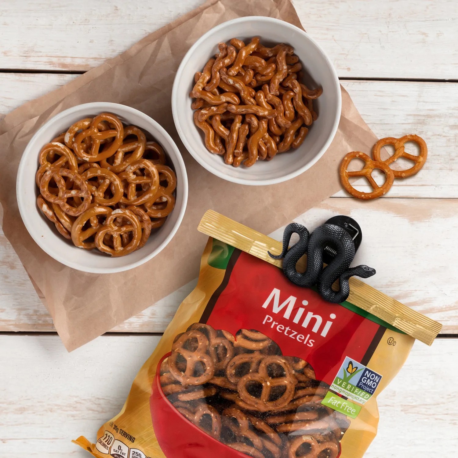 Fred Snack Attack poseklemmer 4 stk slange