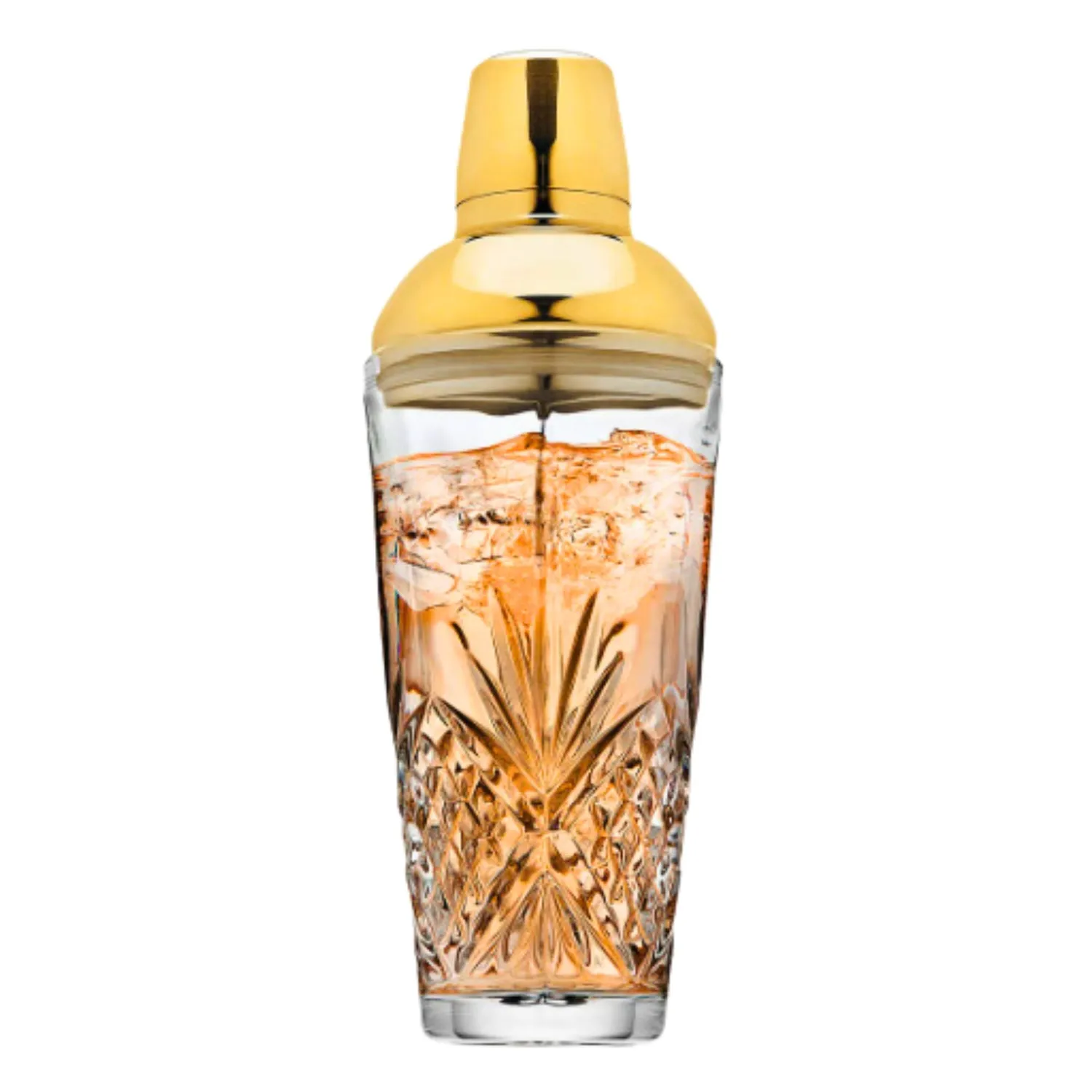 Godinger Dublin cocktailshaker guld krystal 500 ml