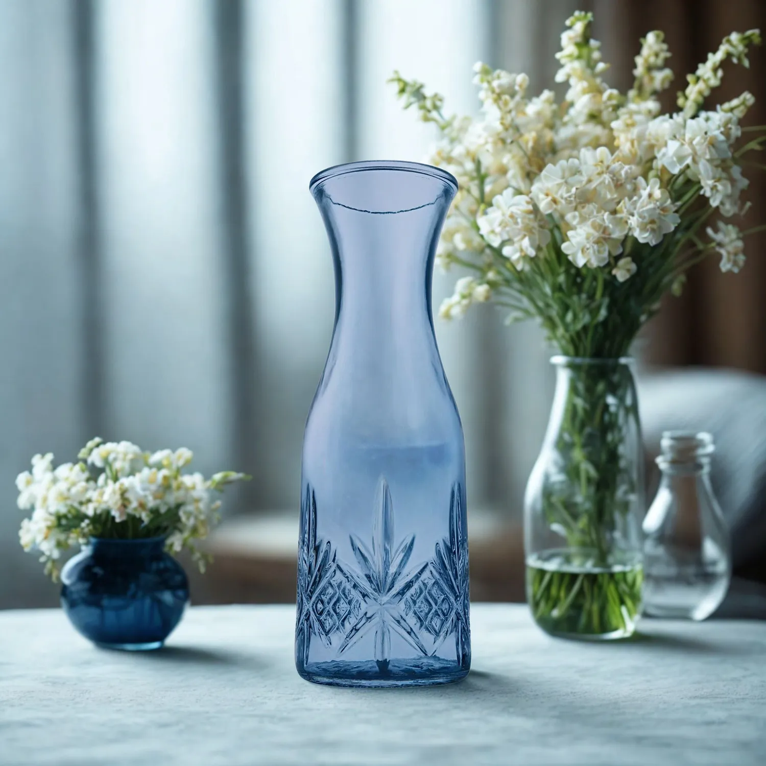 Godinger Dublin karaffel krystal blå 950 ml