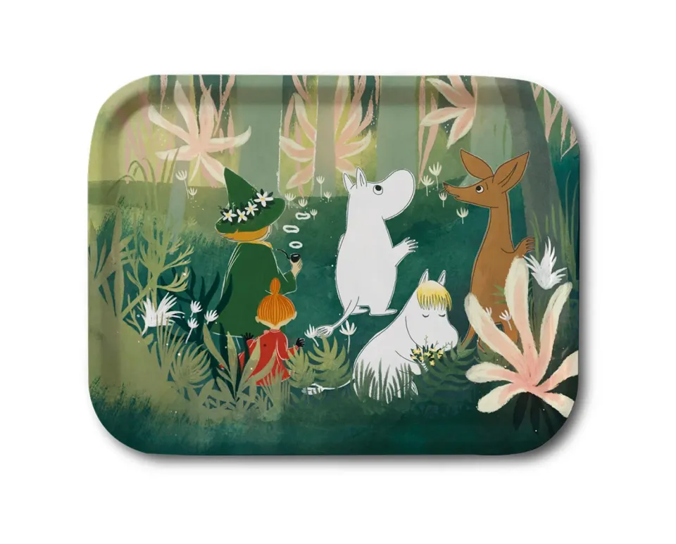 Opto Design Moomin Forest Green bakke 27x20 grøn