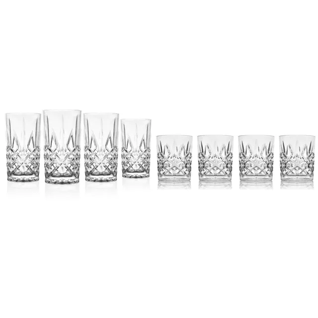 Godinger Dublin Double Old Fashion glas 8 dele akryl