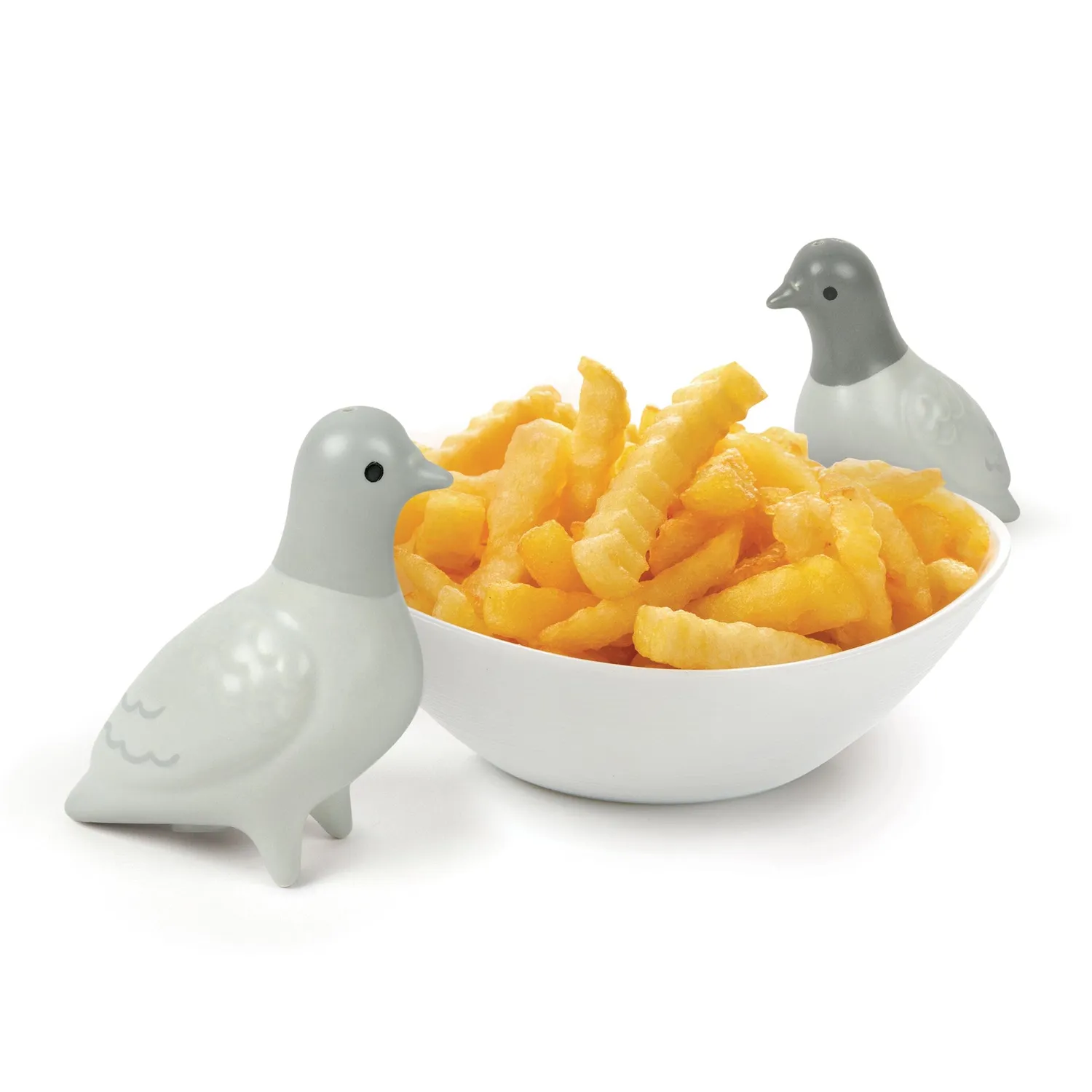 Fred Clay Pigeons salt- og pebersæt duer keramik