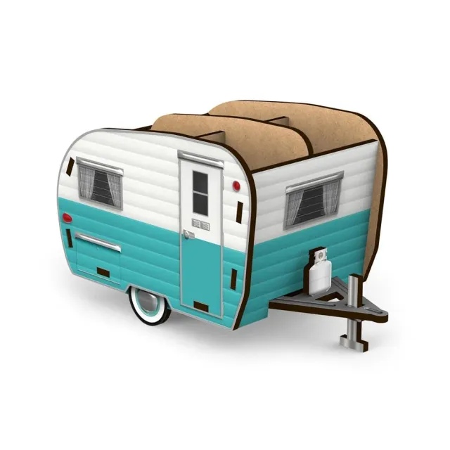 Fred Happy Camper penneholder MDF autocamper