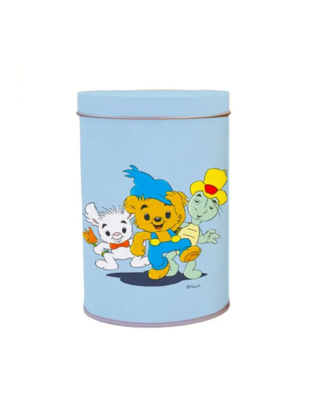 Opto Design Bamse & Friends dåse blå metal til slik