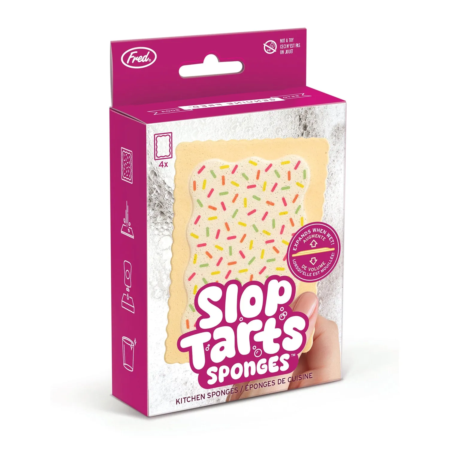 Fred Slop Tarts køkkensvamp 4-pak pop-tart