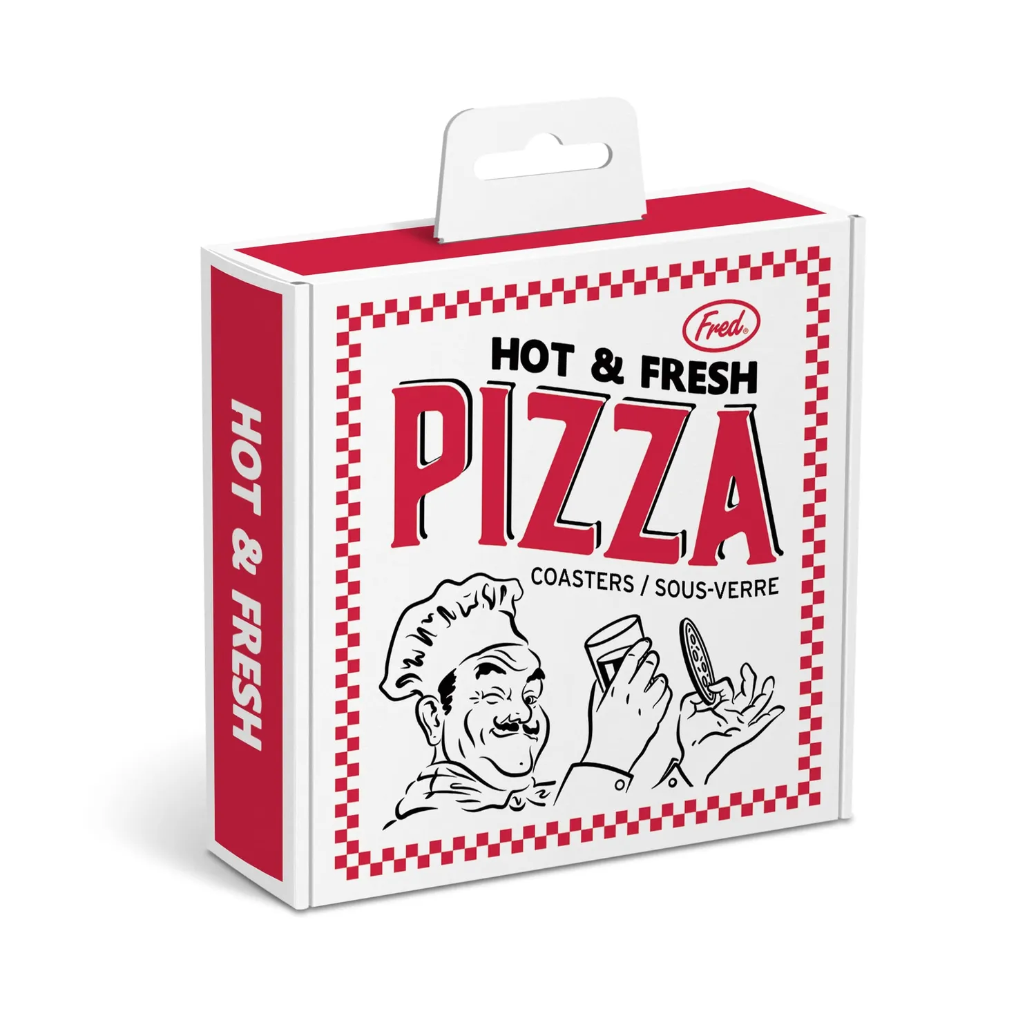 Fred Hot and Fresh pizzabordskåner 4-pak kork