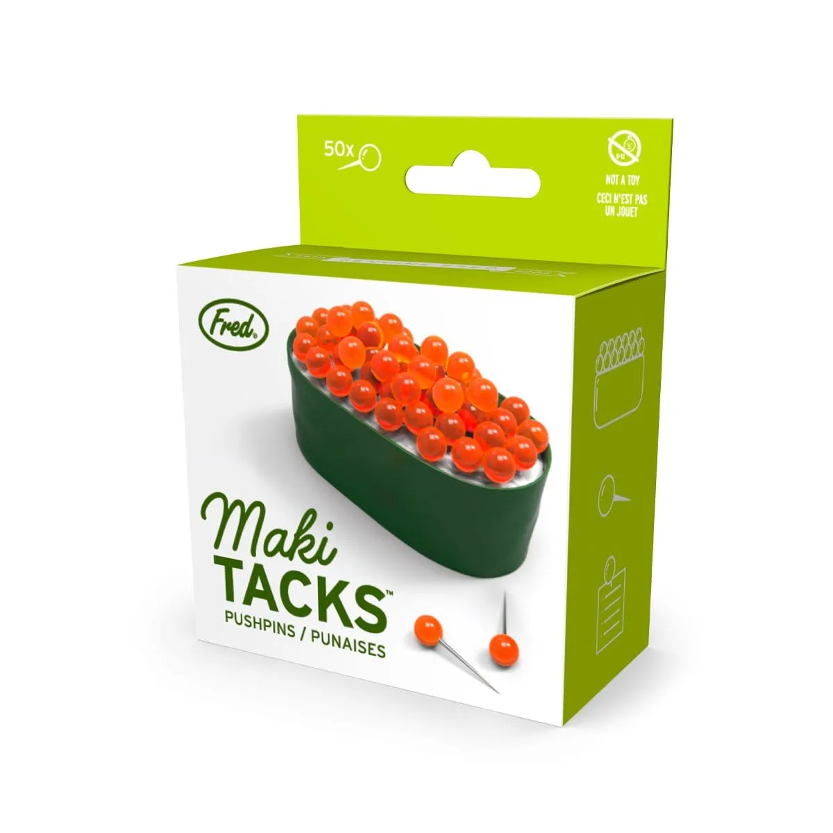 Fred Maki Tacks tegnestifter sushi 50 stk