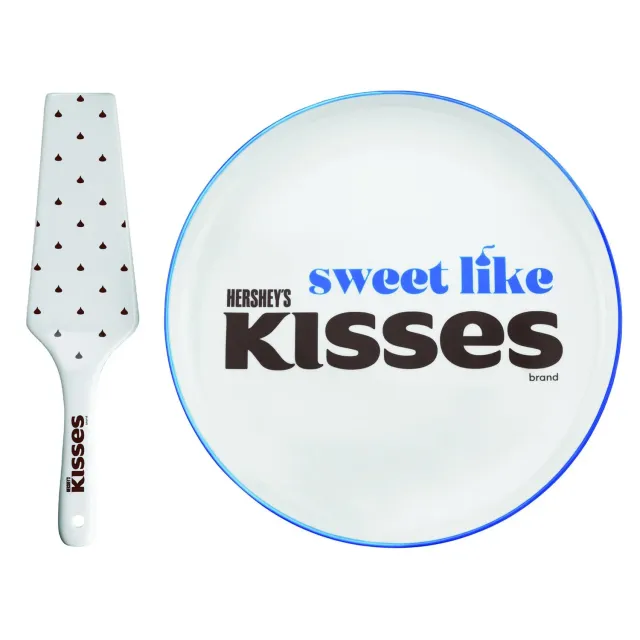 Godinger Hershey's Kisses kagefad med spade porcelæn