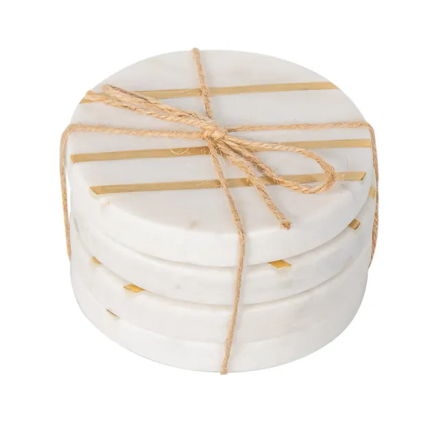 Godinger Marble Circle bordskånere marmor messing
