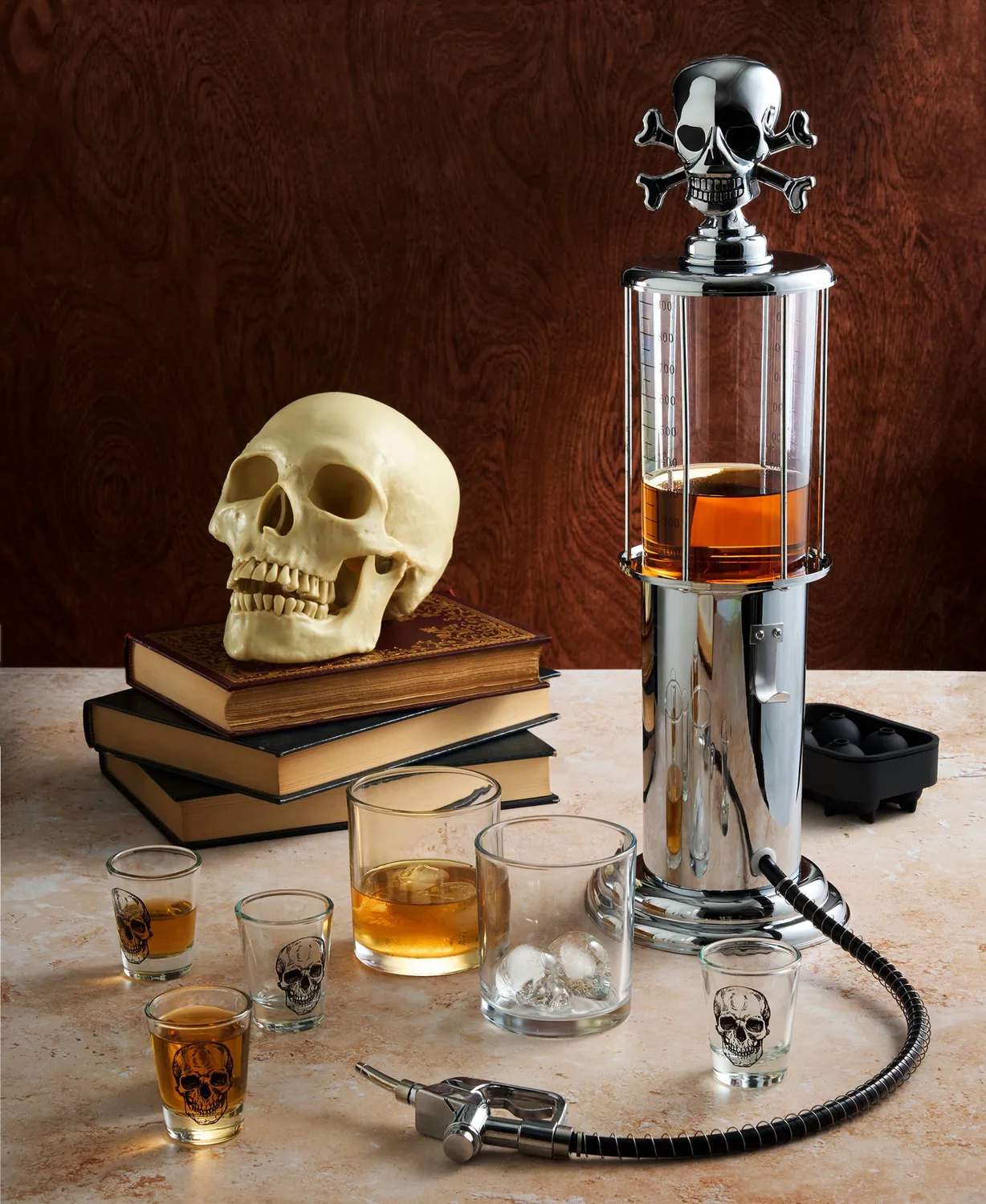 Godinger Skull drikkedispenser benzintank 88cl klar