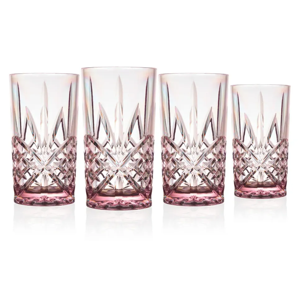 Godinger Dublin highballglas 4 stk blush akryl