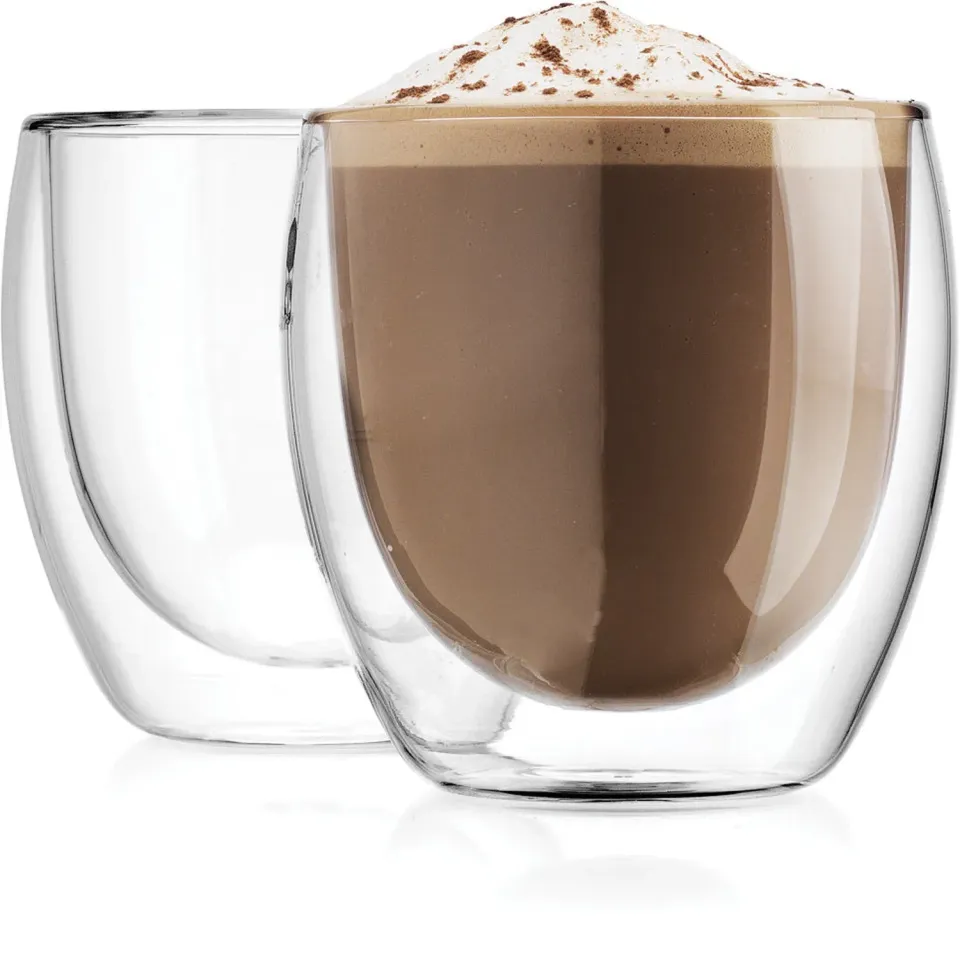 Godinger kaffeglas dobbeltvægget medium 2 stk 266 ml