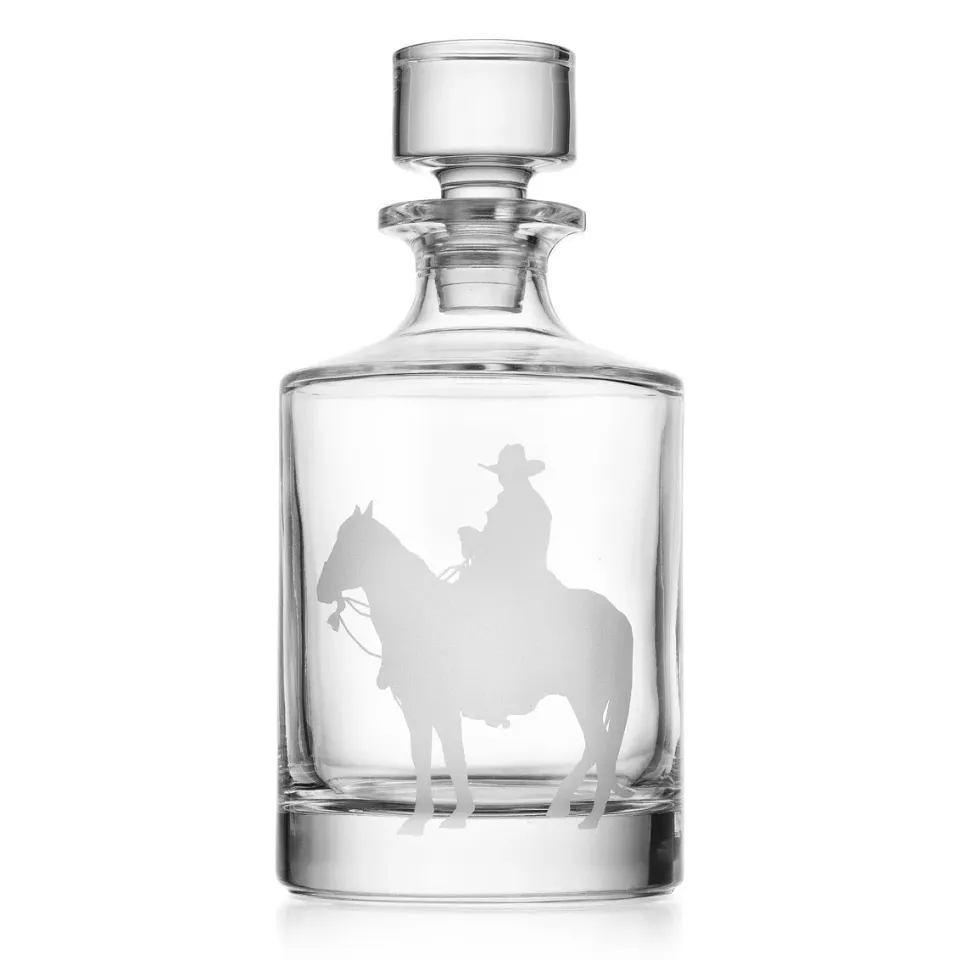 Godinger Prairie Cowboy karaffel krystal 34 oz