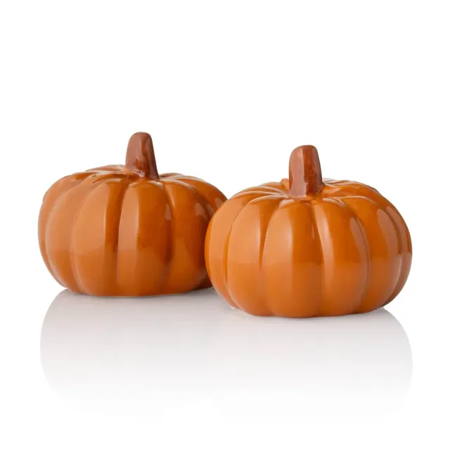 Godinger Pumpkin salt- og pebersæt orange keramik
