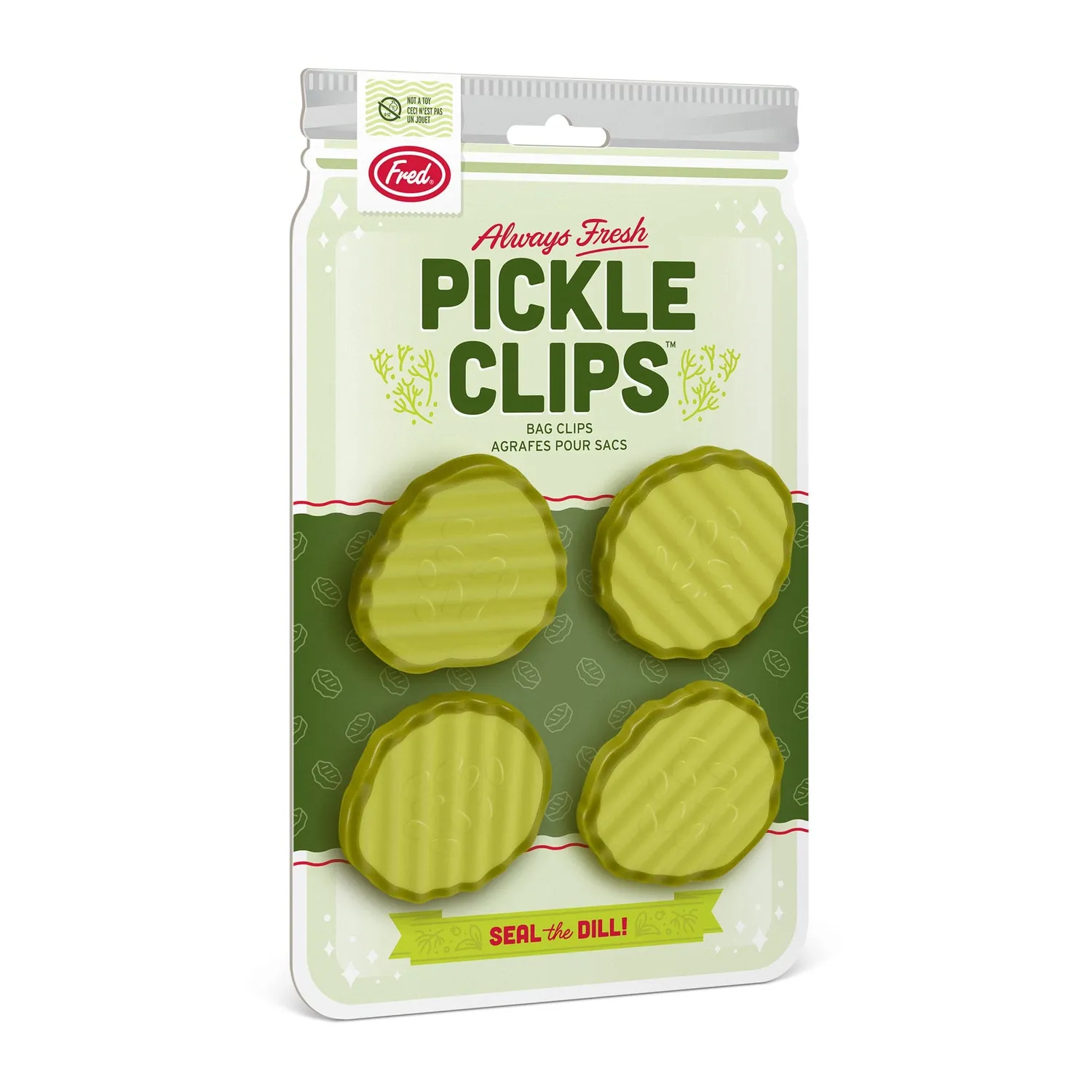 Fred Pickle Clips poseclips 4 stk grønne