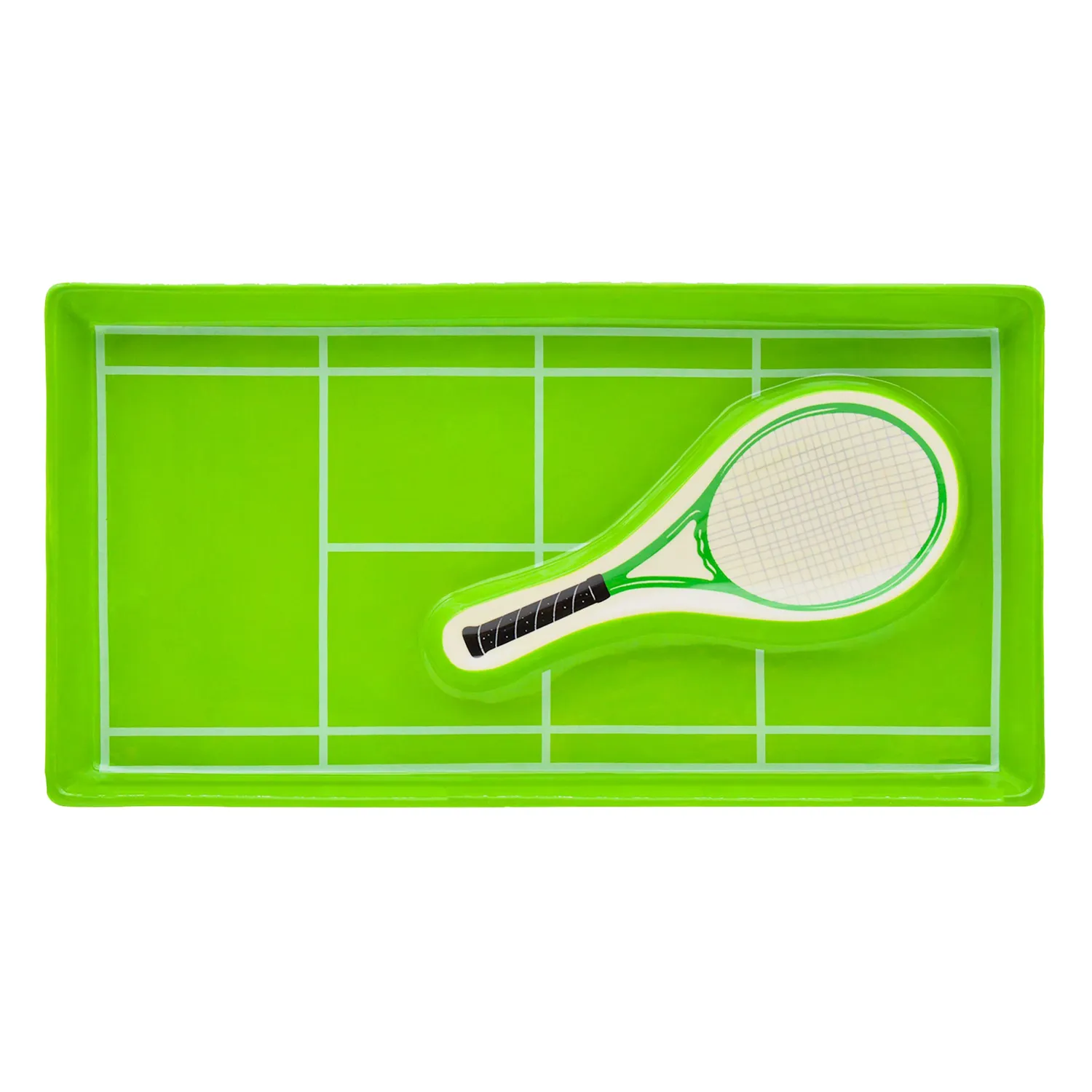 Godinger Tennis chip og dip fad porcelæn tennisbane