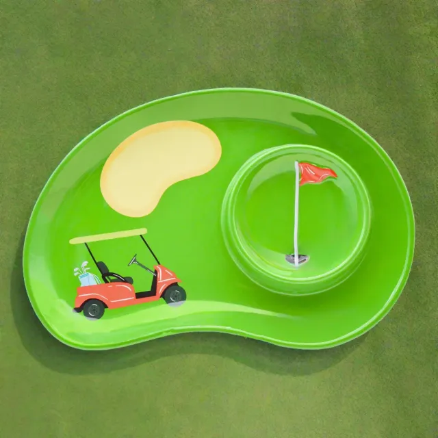 Godinger League Golf chip dip fad porcelæn