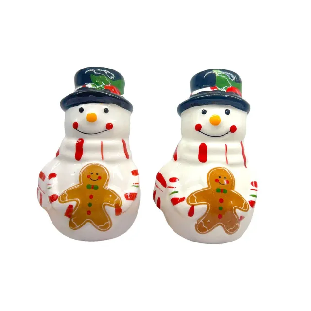 Godinger Snowman salt- og pebersæt porcelæn jul 2 dele