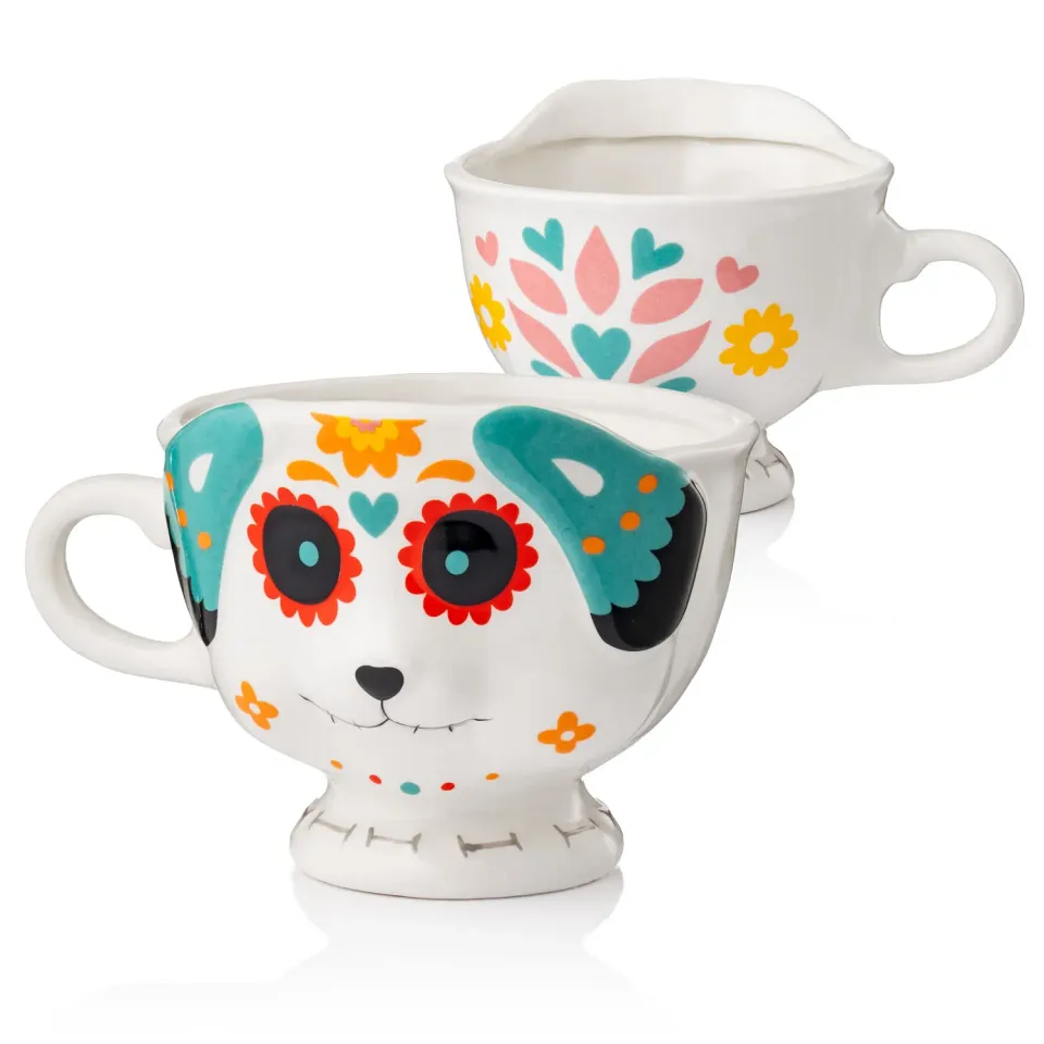 Godinger Dog Day of the Dead krus 2 stk stor
