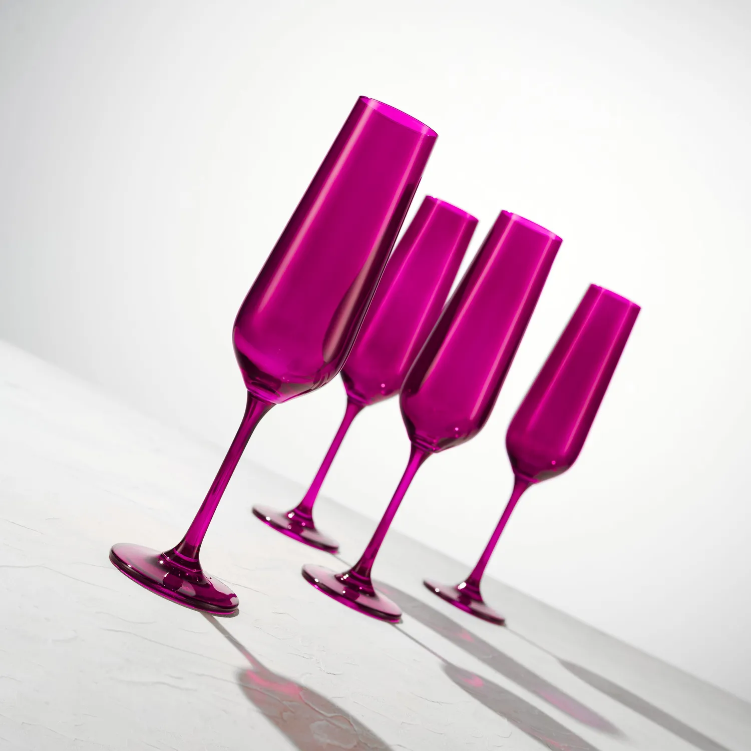 Godinger Sheer Flute champagneglas ametyst 4 stk