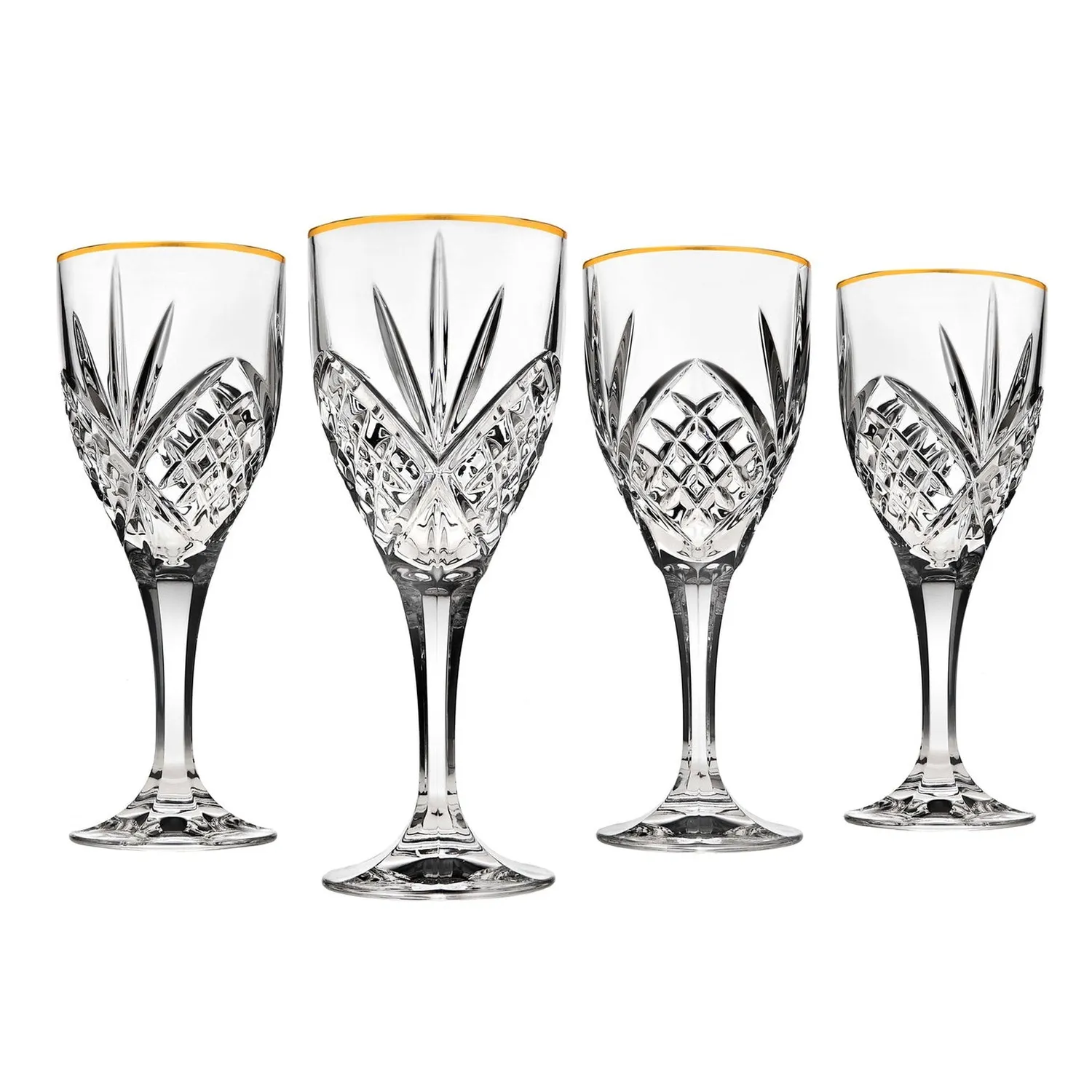 Godinger Dublin Gold Rim pokal 4 stk 10 oz