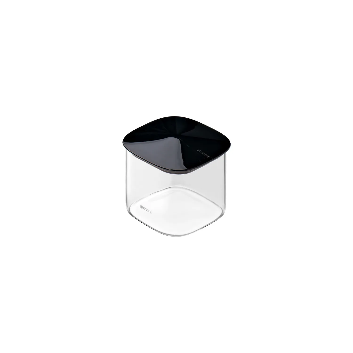 Guzzini Fresh&Style opbevaringsglas S 2 stk sort låg