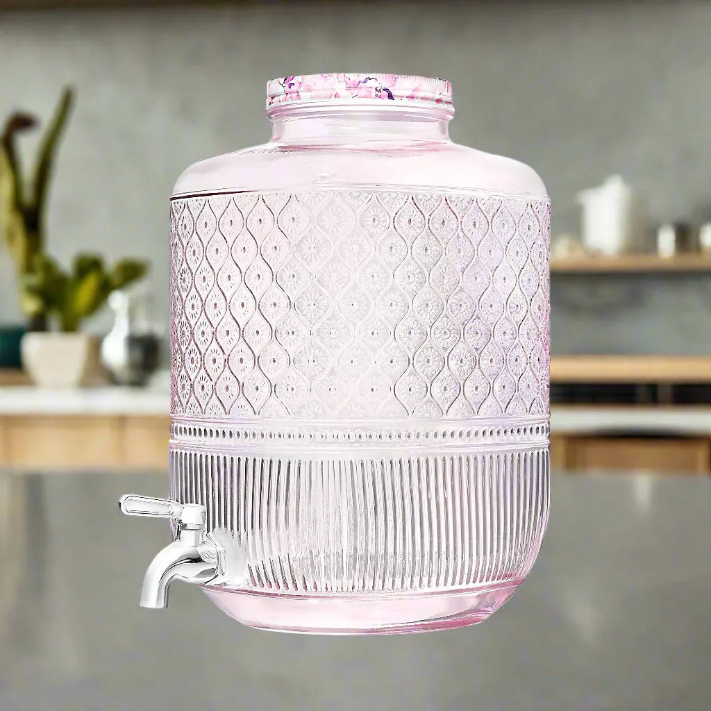Godinger Claro Pink drikkedispenser 128 oz lyserød