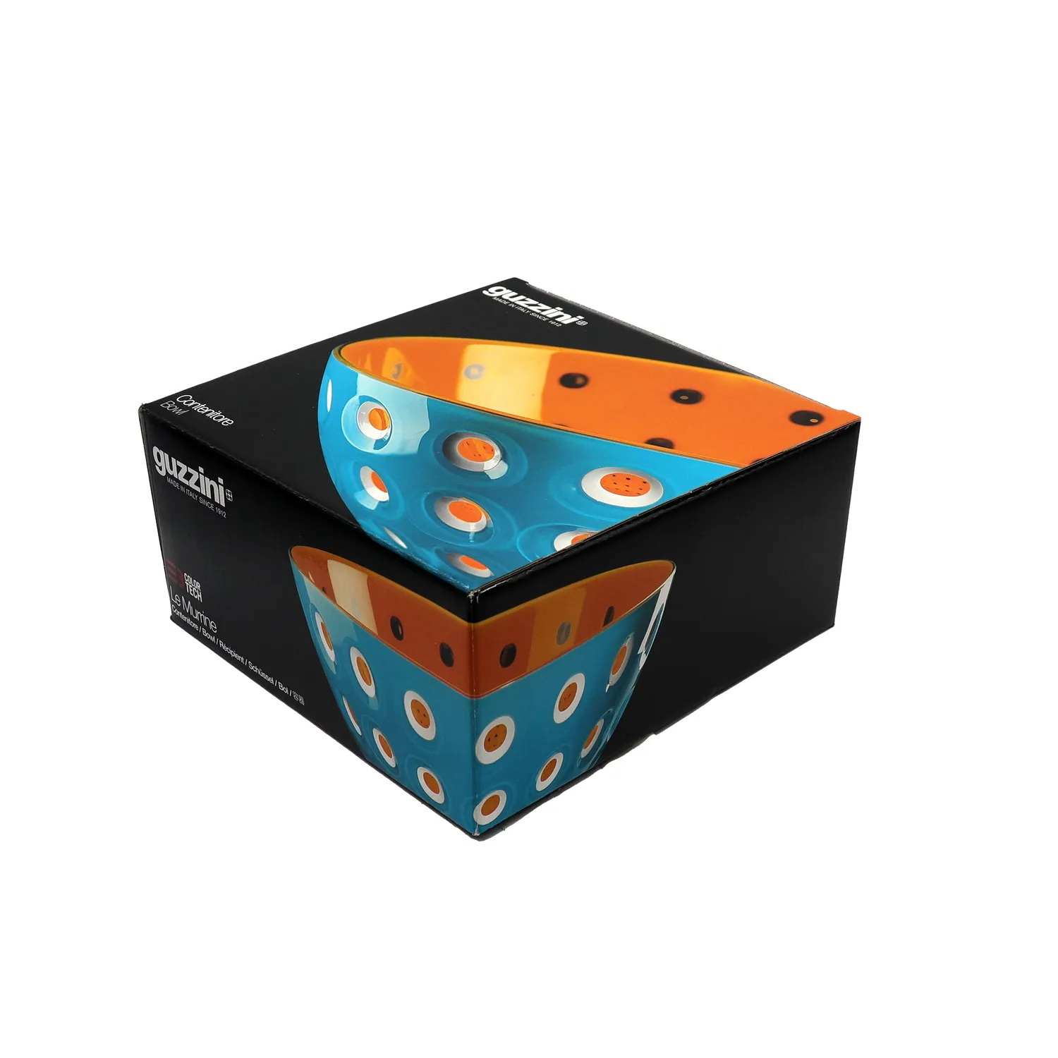 Guzzini Le Murrine skål Ø25 cm blå hvid orange