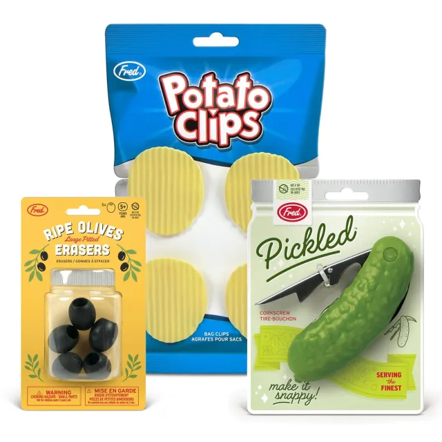 Fred & Friends Girl Dinner Bundle gavesæt 3 dele snack