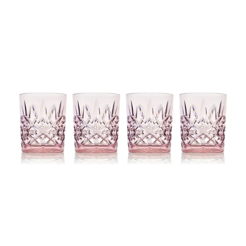 Godinger Dublin Double Old Fashion akrylglas blush 4 stk