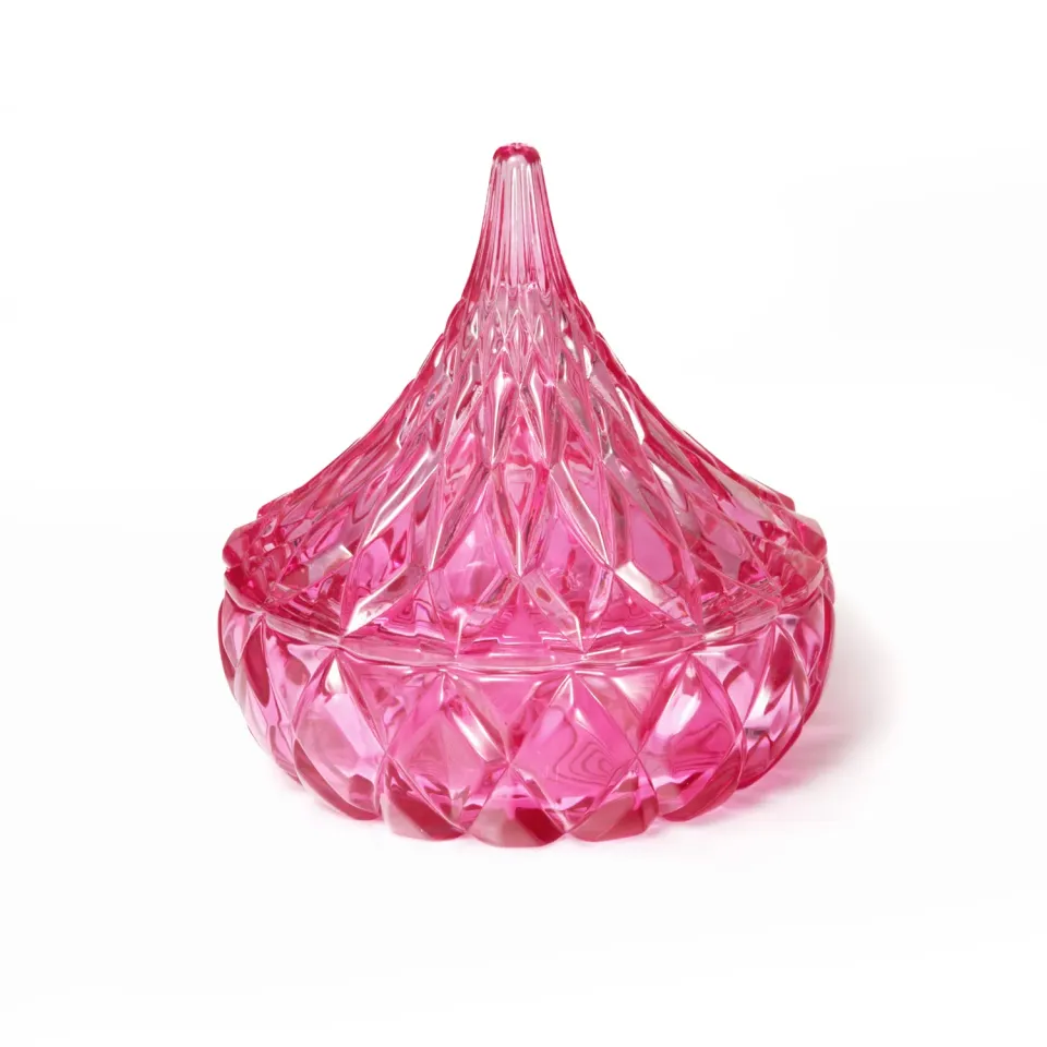 Godinger Hershey's Kisses slikskål pink krystal